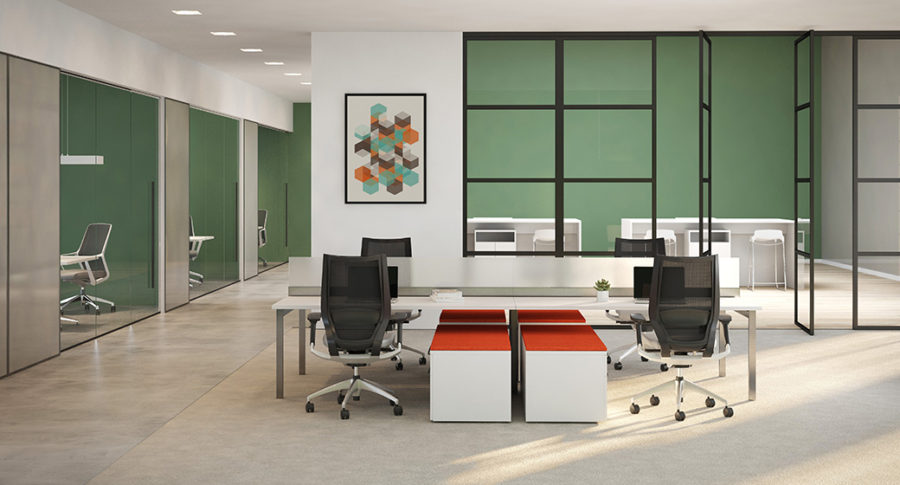 Open Plan Office Furniture Interior Design